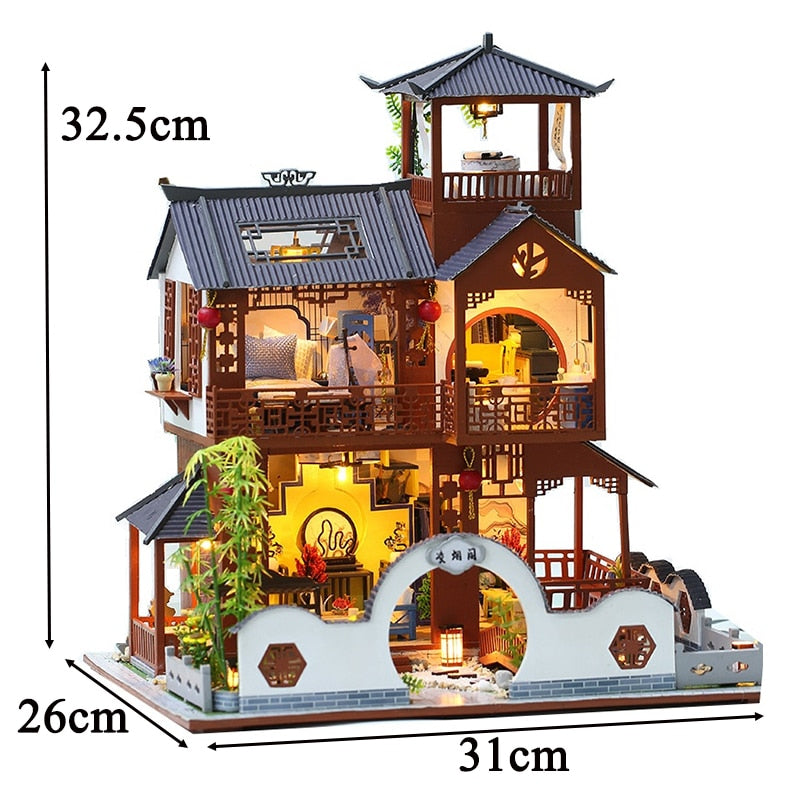 Chinese Ancient Room DIY Dollhouse Kit
